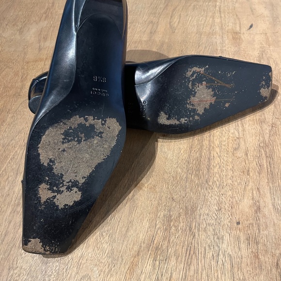 VINTAGE GUCCI LEATHER SHOES SIZE 8 1/2B - Picture 8 of 11